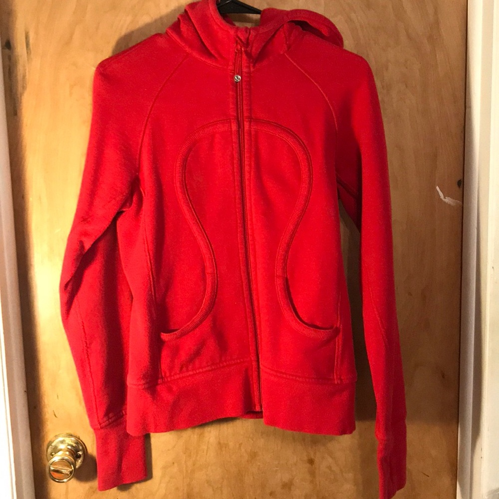 Lululemon scuba hoodie red